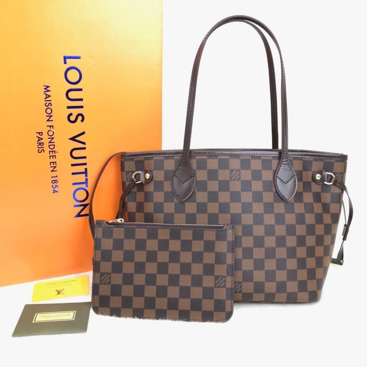 LOUİS VUİTTON NEVERFULL PM DAMİER EBENE